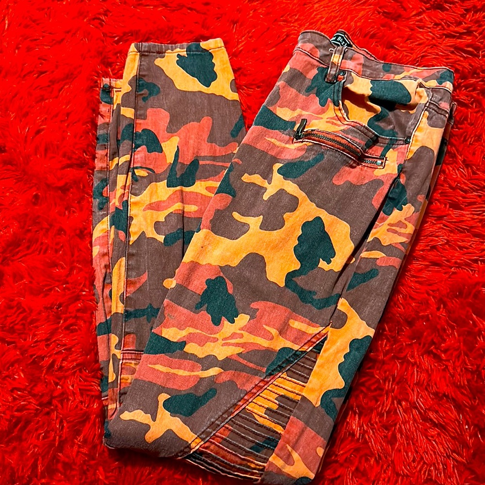 Orange Camo Cargo